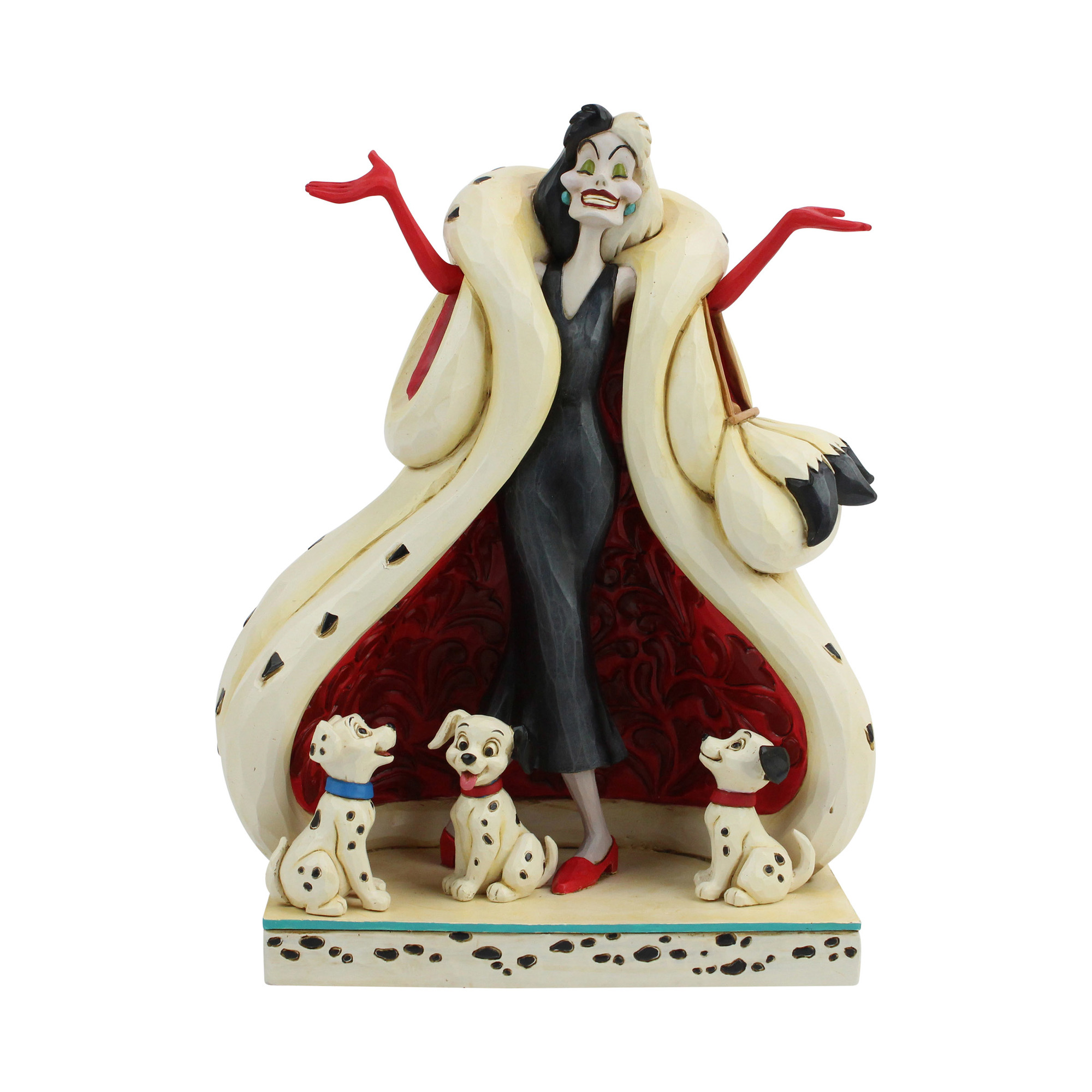 Disney Traditions 101 Dalmations Cruella De Vil Statue